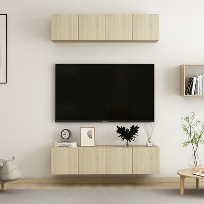 Tv-Meubelen Spaanplaat Kleurig 60 x 30 x 30 cm Sonoma eiken