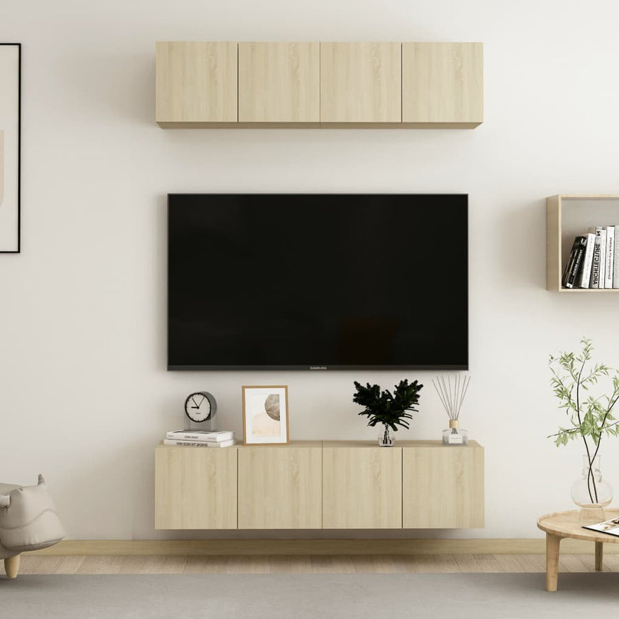 Tv-Meubelen Spaanplaat Kleurig 60 x 30 x 30 cm Sonoma eiken