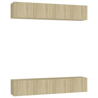 Tv-Meubelen Spaanplaat Kleurig 80 x 30 x 30 cm Sonoma eiken