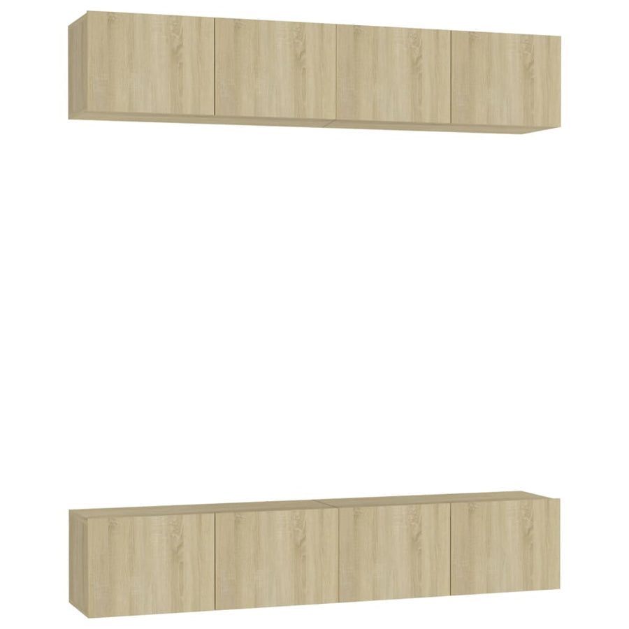 Tv-Meubelen Spaanplaat Kleurig 80 x 30 x 30 cm Sonoma eiken