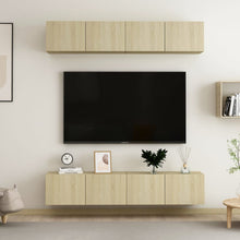 Tv-Meubelen Spaanplaat Kleurig 80 x 30 x 30 cm Sonoma eiken