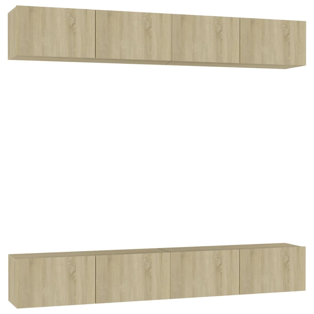 Tv-Meubelen Spaanplaat Kleurig 100 x 30 x 30 cm Sonoma eiken