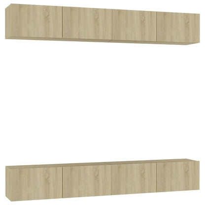Tv-Meubelen Spaanplaat Kleurig 100 x 30 x 30 cm Sonoma eiken