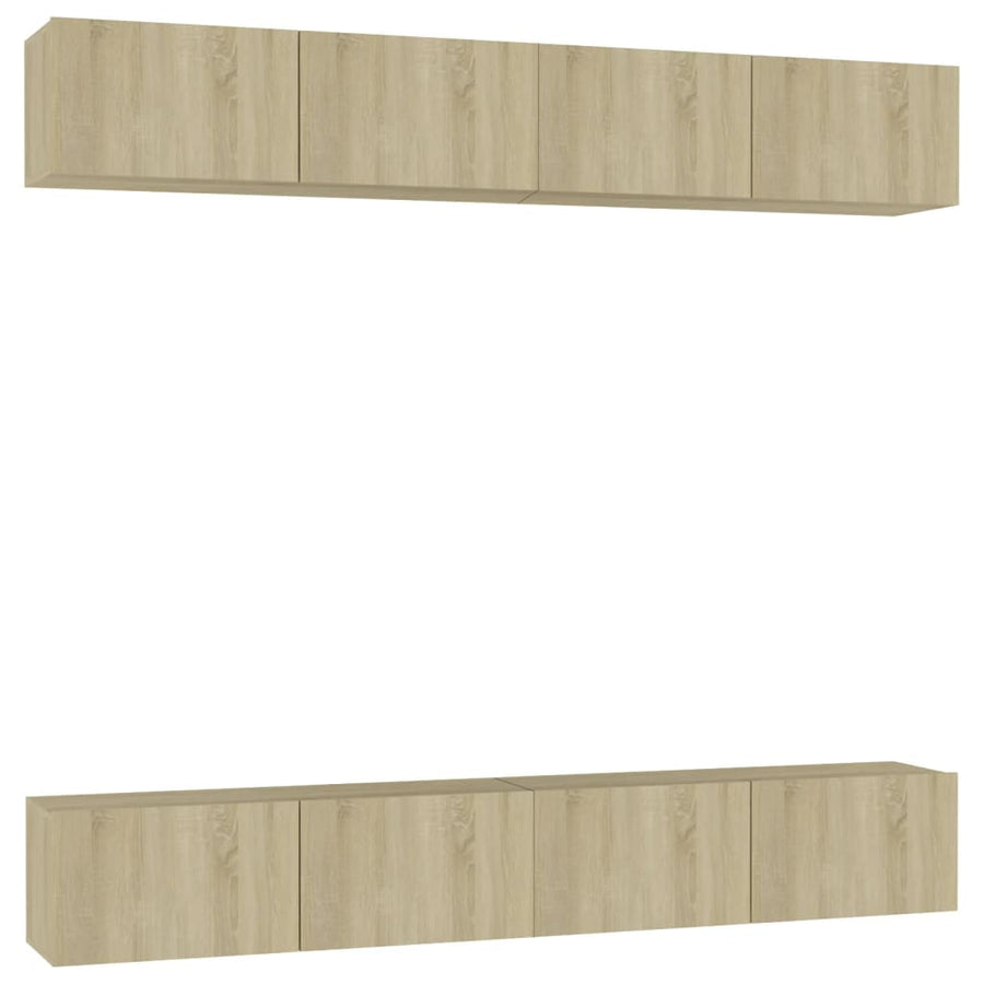 Tv-Meubelen Spaanplaat Kleurig 100 x 30 x 30 cm Sonoma eiken