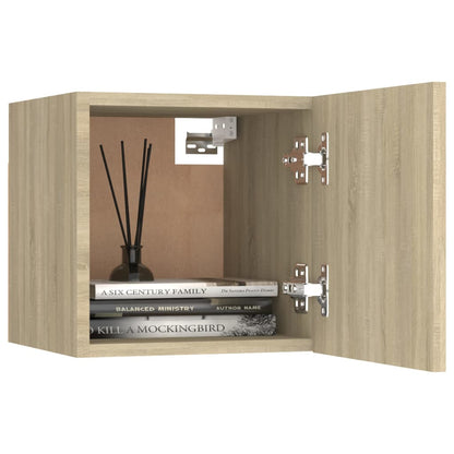 8-Delige Tv-Meubelset Bewerkt Hout Kleurig 60 x 30 x 30 cm (4 pcs) Sonoma eiken