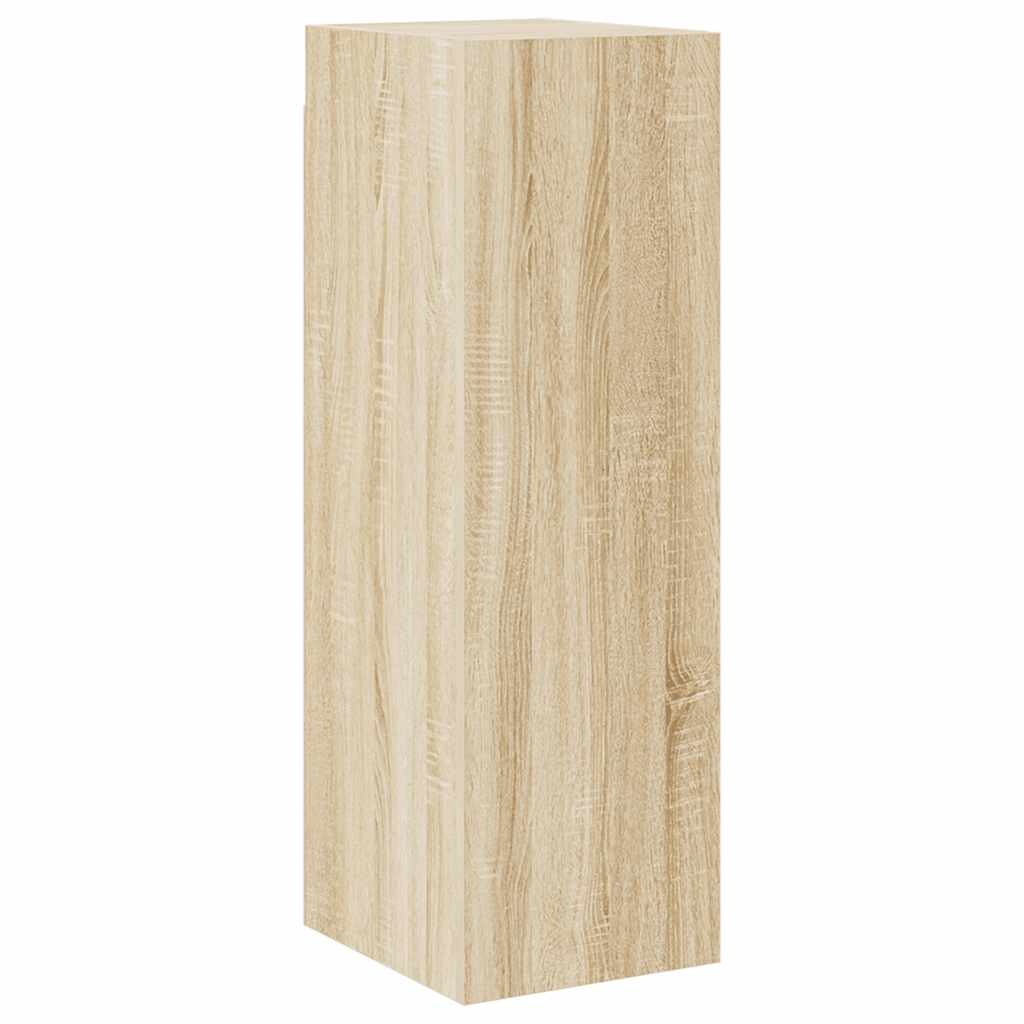 8-Delige Tv-Meubelset Bewerkt Hout Sonoma Eikenkleurig