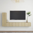 Tv-meubelset 100 cm spaanplaat sonoma eiken