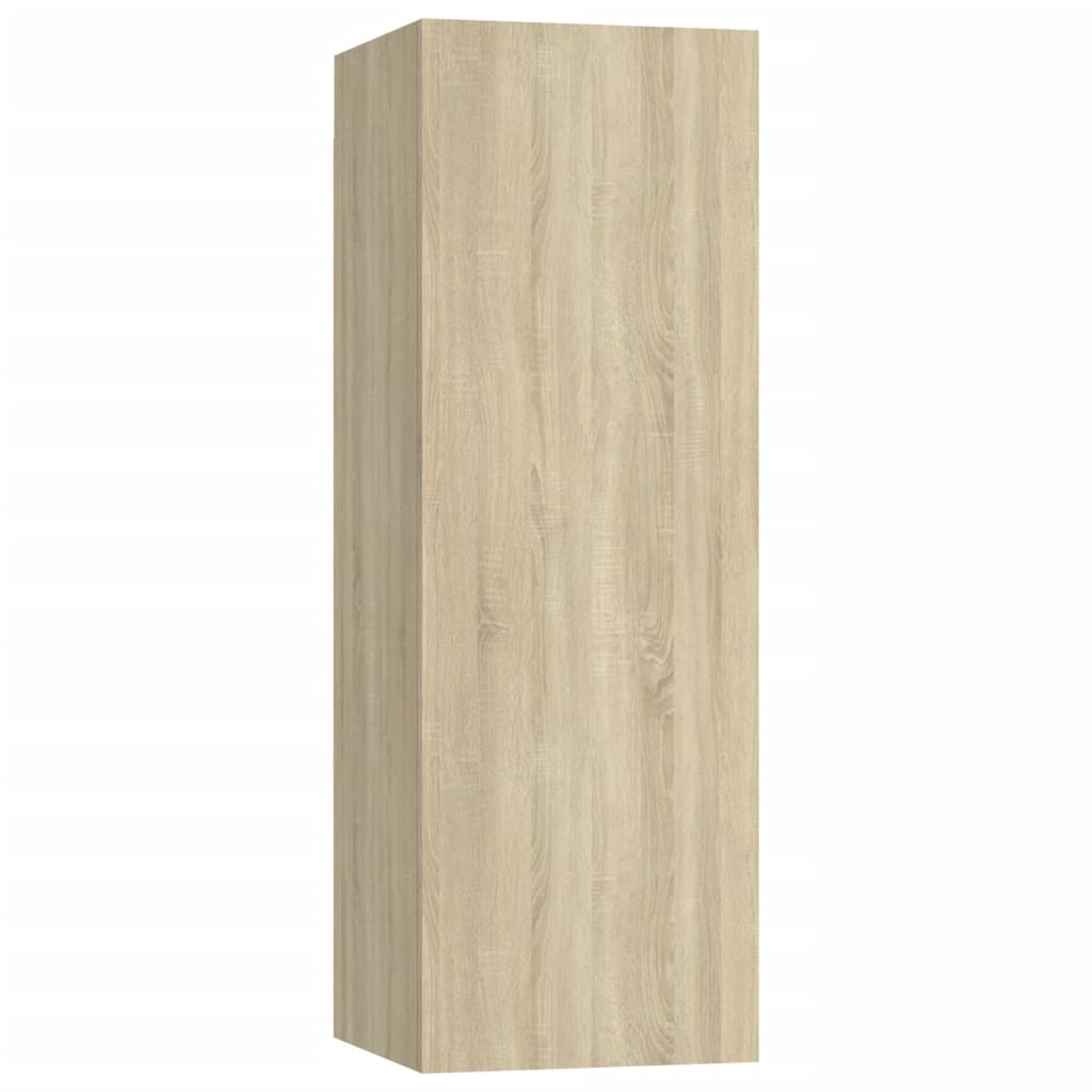 4-Delige Tv-Meubelset Spaanplaat Kleurig 90 cm Sonoma eiken