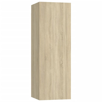 4-Delige Tv-Meubelset Spaanplaat Kleurig 90 cm Sonoma eiken