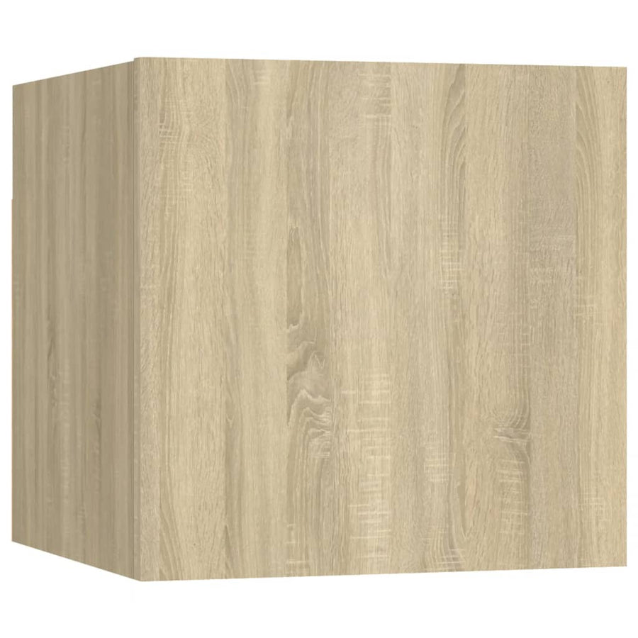6-Delige Tv-Meubelset Bewerkt Hout Kleurig 60 cm Sonoma eiken