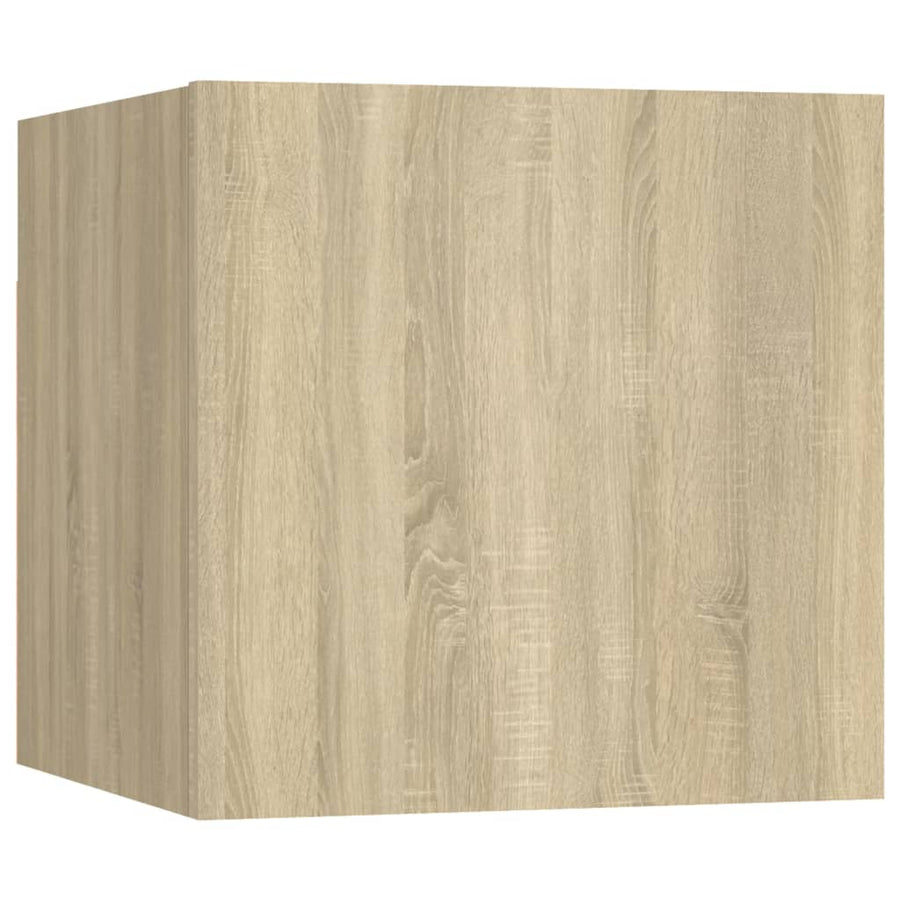 8-Delige Tv-Meubelset Spaanplaat Kleurig 80 cm Sonoma eiken