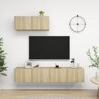 Tv-meubel set 3 st spaanplaat sonoma eiken