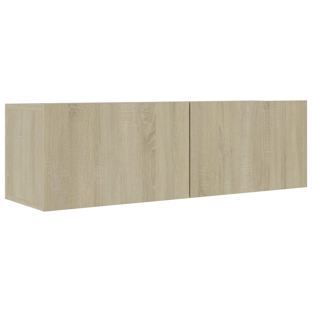 -Delige Tv-Meubelset Spaanplaat Kleurig 2 80/100 x 30 x 30 cm Sonoma eiken