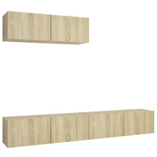 Tv-Meubelen Spaanplaat Kleurig 3 100 x 30 x 30 cm Sonoma eiken