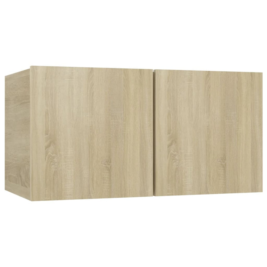 7-Delige Tv-Meubelset Spaanplaat Kleurig 80 cm Sonoma eiken
