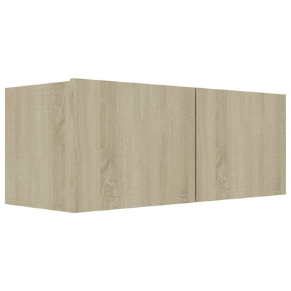 -Delige Tv-Meubelset Spaanplaat Kleurig 6 80 x 30 x 30 cm Sonoma eiken