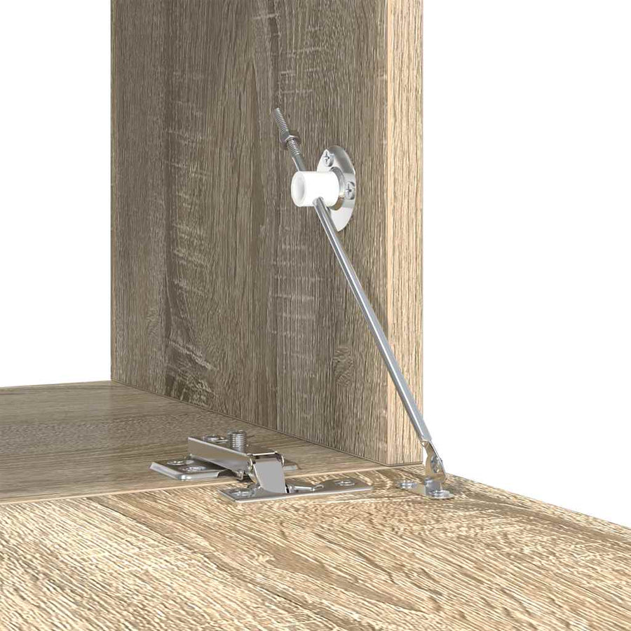 8-Delige Tv-Meubelset Bewerkt Hout Kleurig 80 cm Sonoma eiken