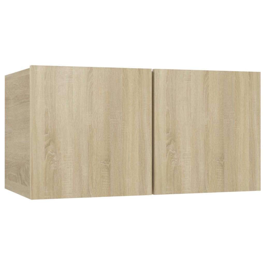 -Delige Tv-Meubelset Spaanplaat Kleurig 7 60 x 30 x 30 cm Sonoma eiken