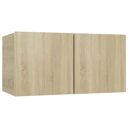 -Delige Tv-Meubelset Spaanplaat Kleurig 7 60 x 30 x 30 cm Sonoma eiken