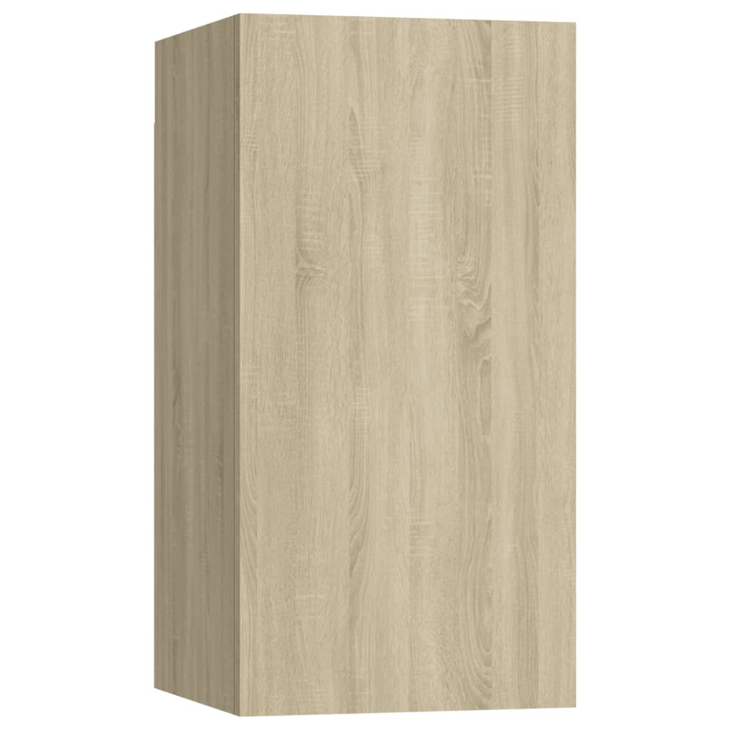 -Delige Tv-Meubelset Spaanplaat Kleurig 7 60 x 30 x 30 cm Sonoma eiken