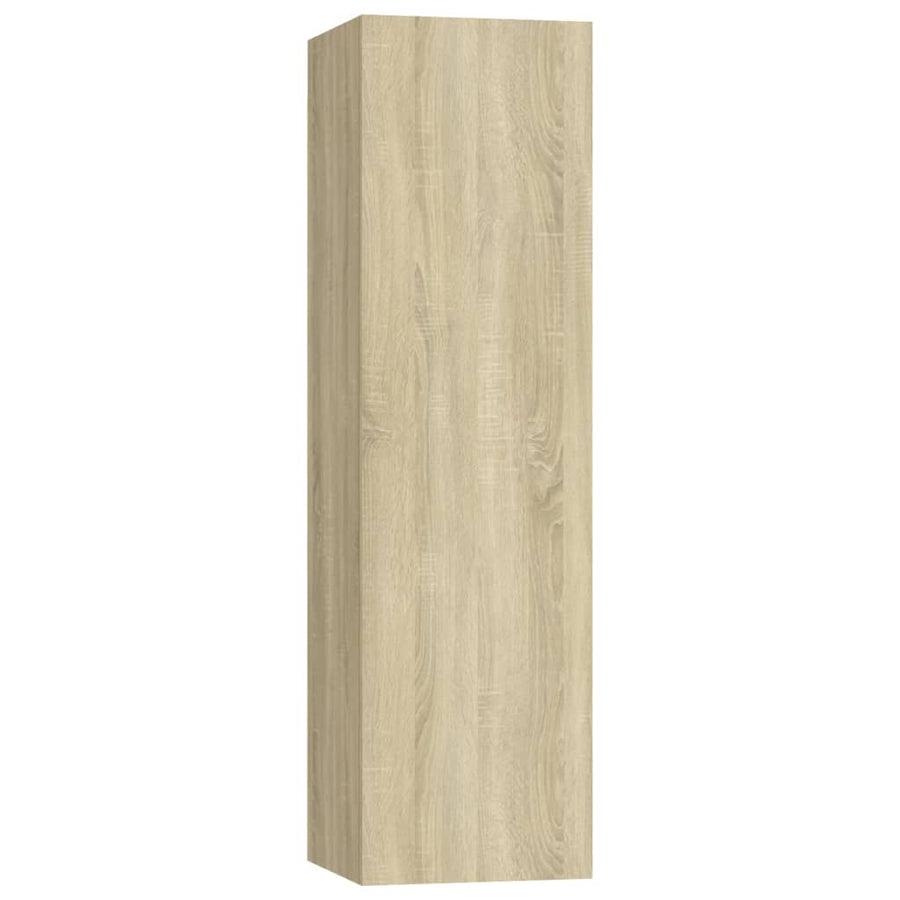 -Delige Tv-Meubelset Spaanplaat Kleurig 100 x 30 x 30 cm Sonoma eiken