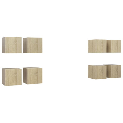 Tv-Wandmeubelen 30,5X30X30 Cm Kleurig Sonoma eiken