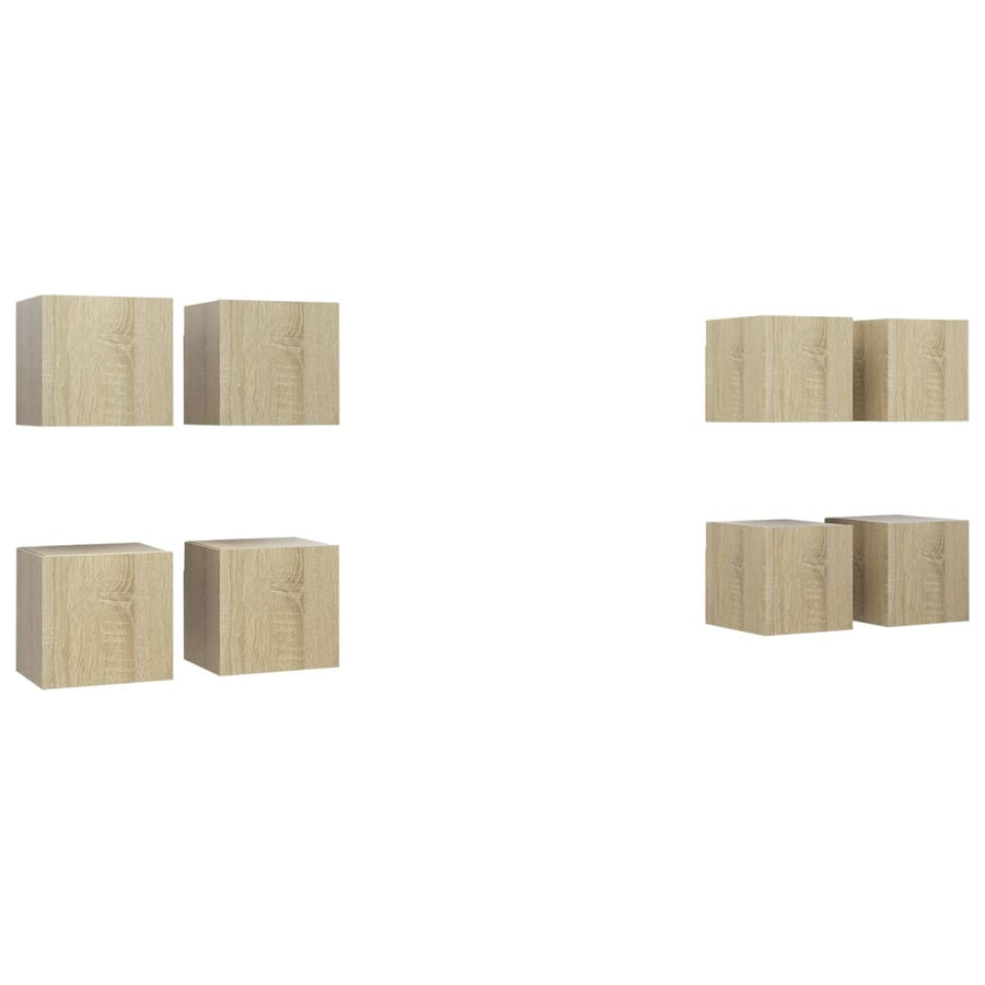 Tv-Wandmeubelen 30,5X30X30 Cm Kleurig Sonoma eiken