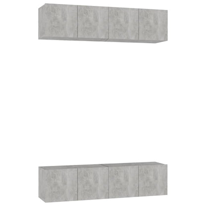 Tv-Meubelen Spaanplaat 60 x 30 x 30 cm Betongrijs