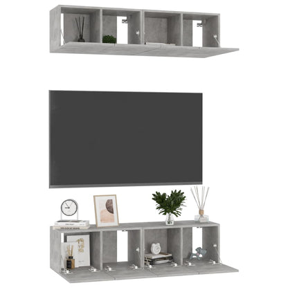 Tv-Meubelen Spaanplaat 60 x 30 x 30 cm Betongrijs
