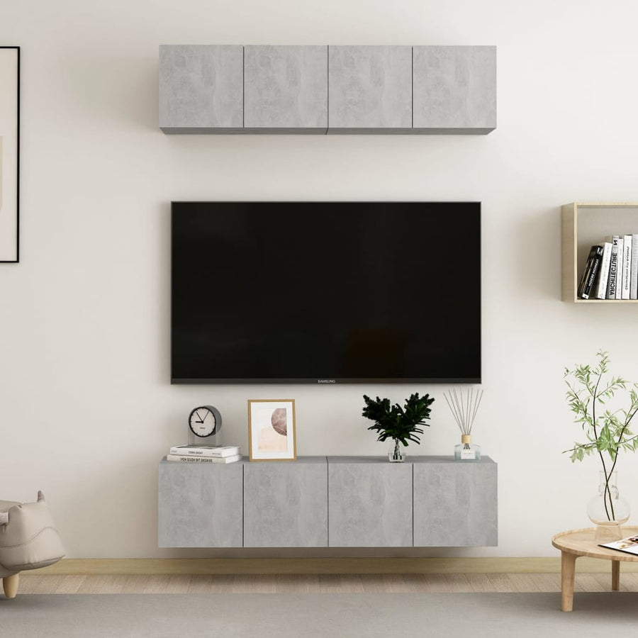 Tv-Meubelen Spaanplaat 60 x 30 x 30 cm Betongrijs