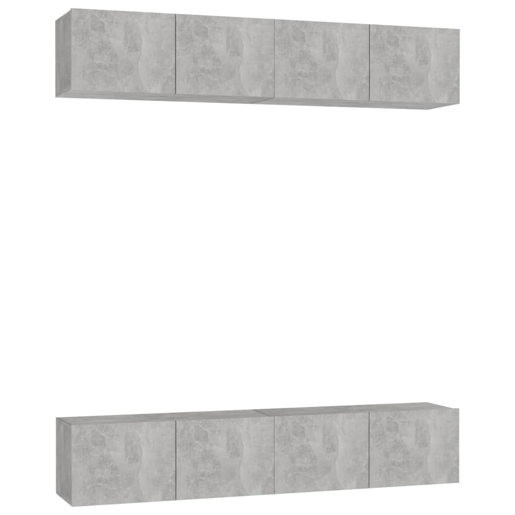 Tv-Meubelen Spaanplaat 80 x 30 x 30 cm Betongrijs