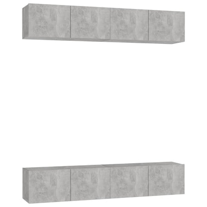 Tv-Meubelen Spaanplaat 80 x 30 x 30 cm Betongrijs