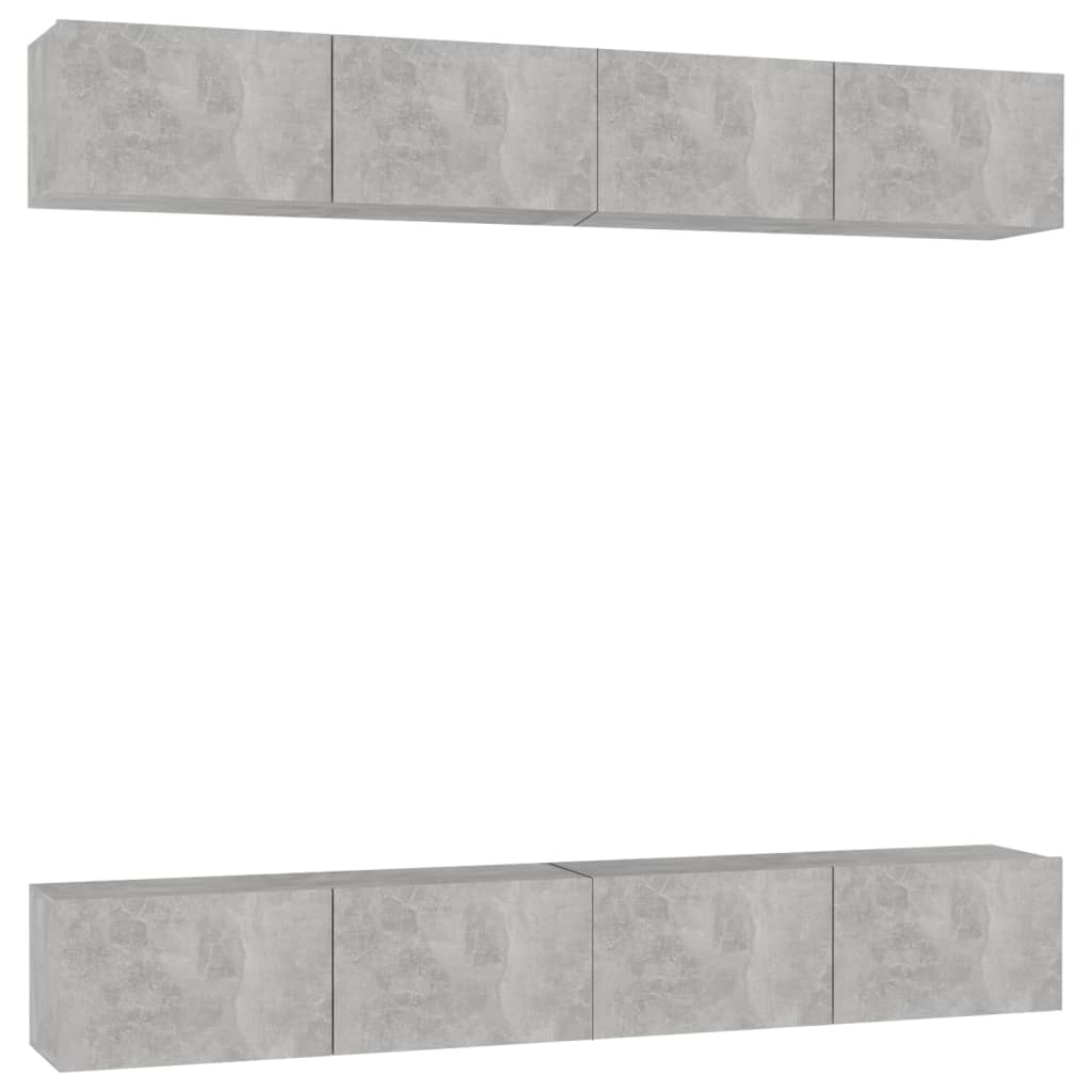 Tv-Meubelen Spaanplaat 100 x 30 x 30 cm Betongrijs