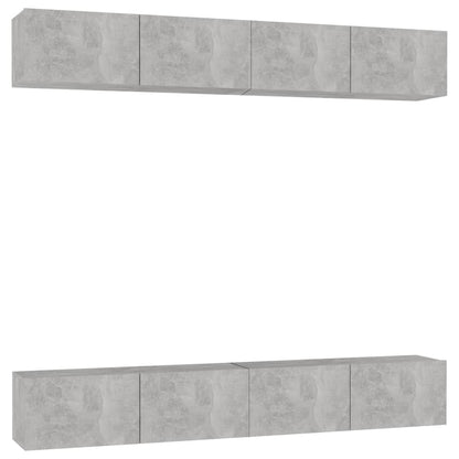 Tv-Meubelen Spaanplaat 100 x 30 x 30 cm Betongrijs