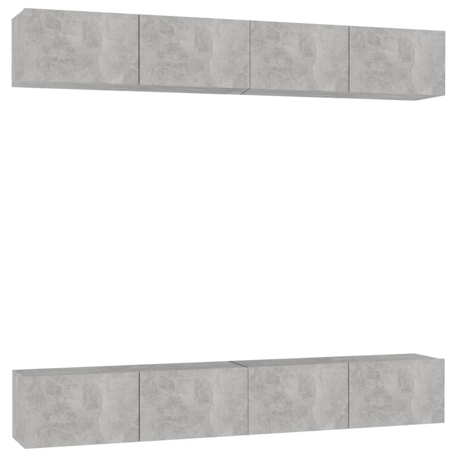 Tv-Meubelen Spaanplaat 100 x 30 x 30 cm Betongrijs