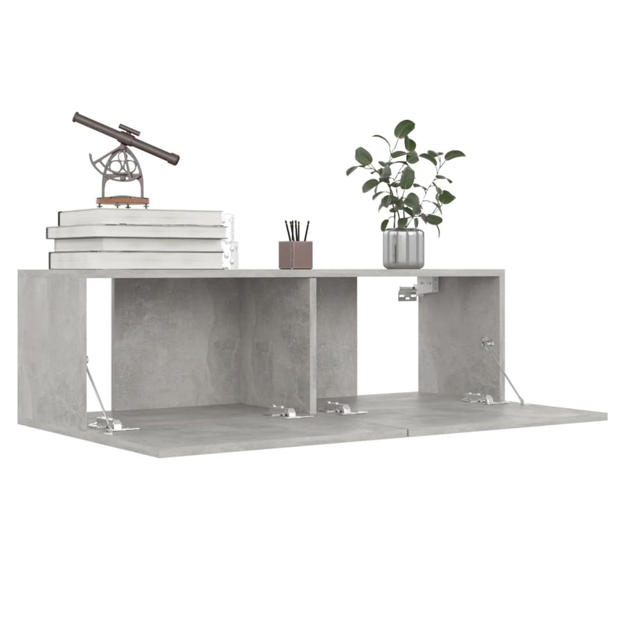 Tv-Meubelen Spaanplaat 100 x 30 x 30 cm Betongrijs