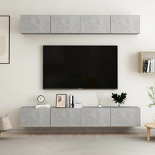 Tv-Meubelen Spaanplaat 100 x 30 x 30 cm Betongrijs
