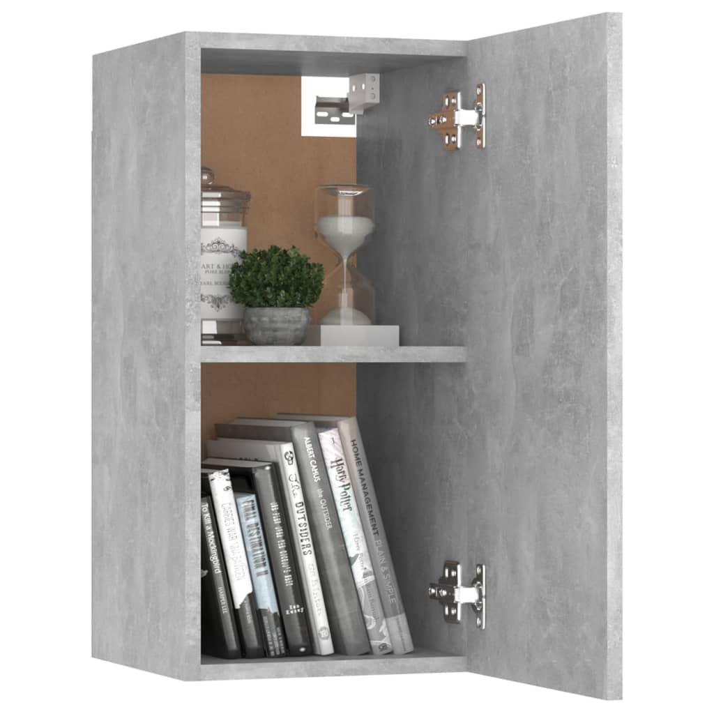 4-Delige Tv-Meubelset Spaanplaat 120 cm Betongrijs