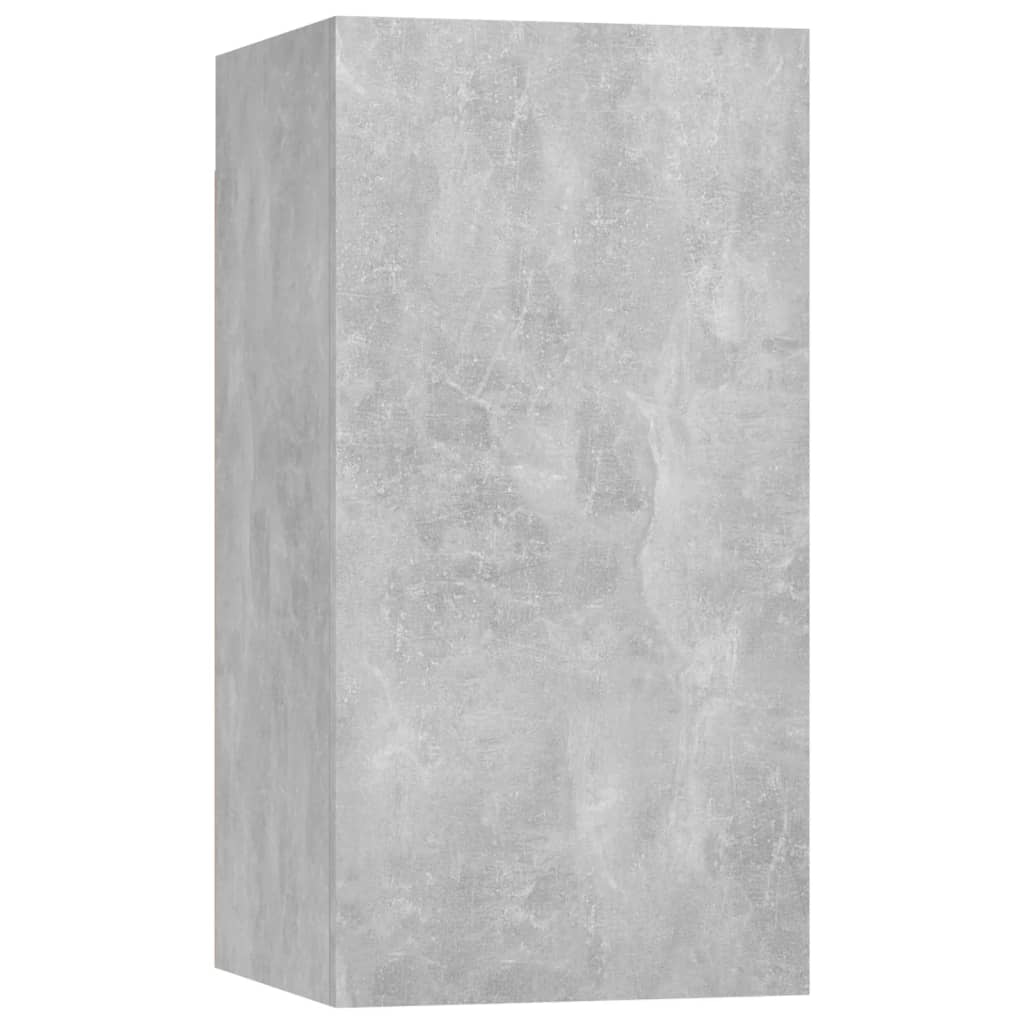 5-Delige Tv-Meubelset Spaanplaat 120 cm Betongrijs