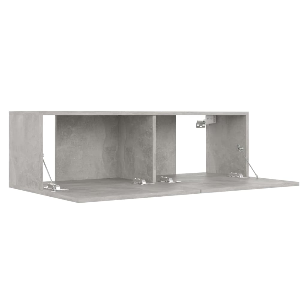 3-Delige Tv-Meubelset Spaanplaat 100 x 30 x 30 cm Betongrijs