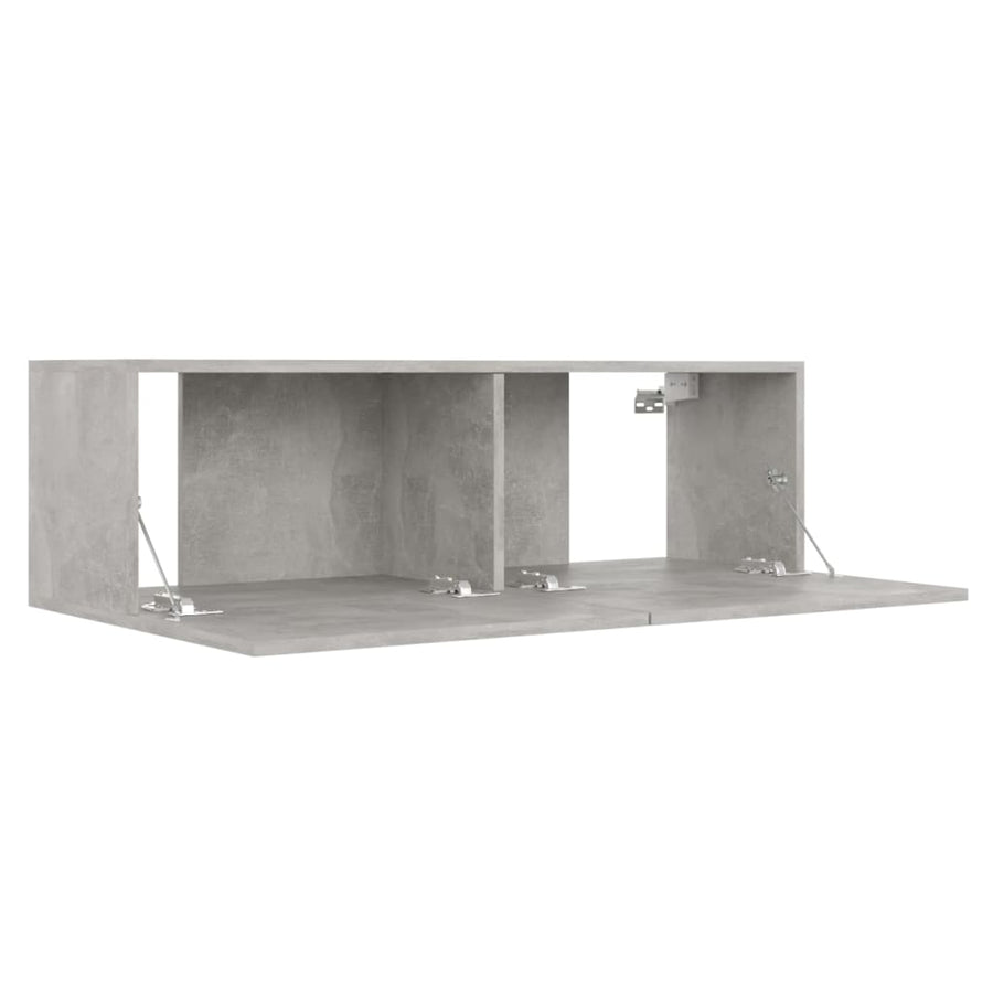 3-Delige Tv-Meubelset Spaanplaat 100 x 30 x 30 cm Betongrijs