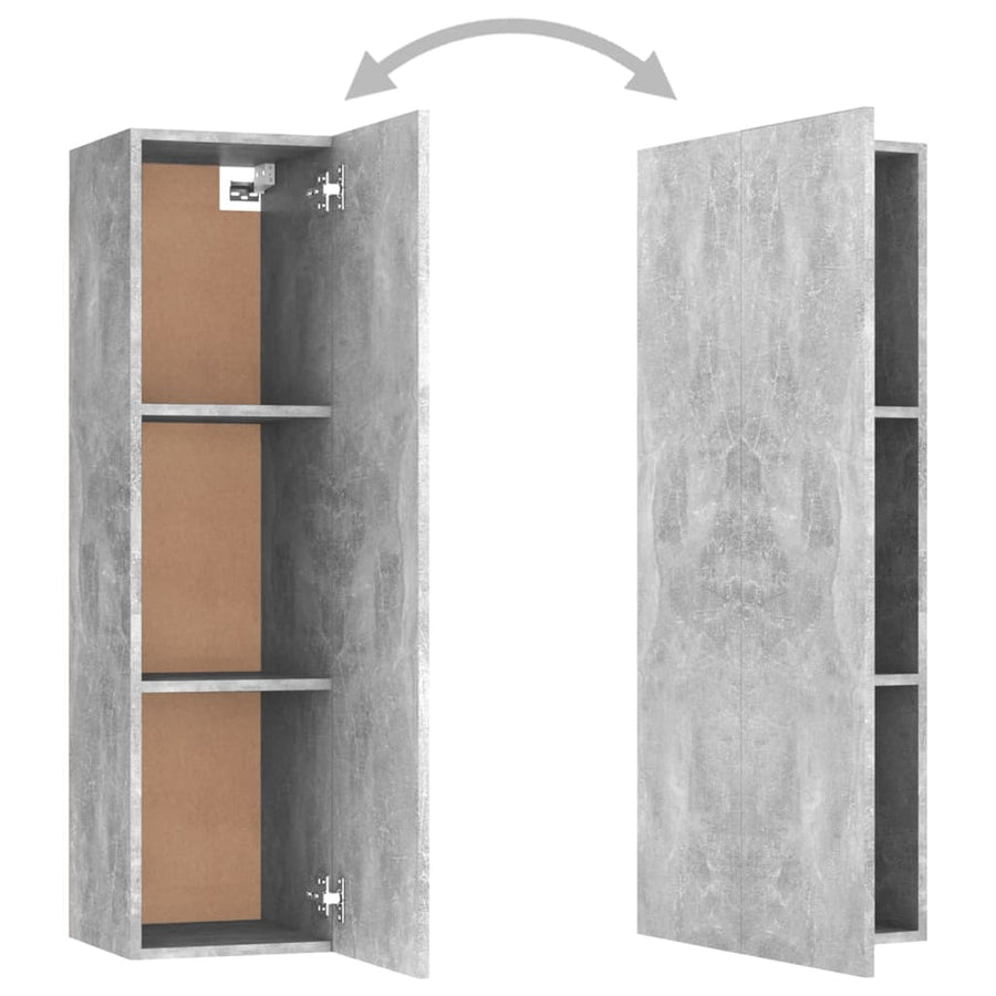 3-Delige Tv-Meubelset Spaanplaat 100 x 30 x 30 cm Betongrijs