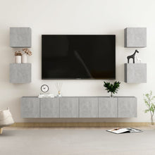 7-Delige Tv-Meubelset Spaanplaat 60 x 30 x 30 cm (3 pcs) Betongrijs