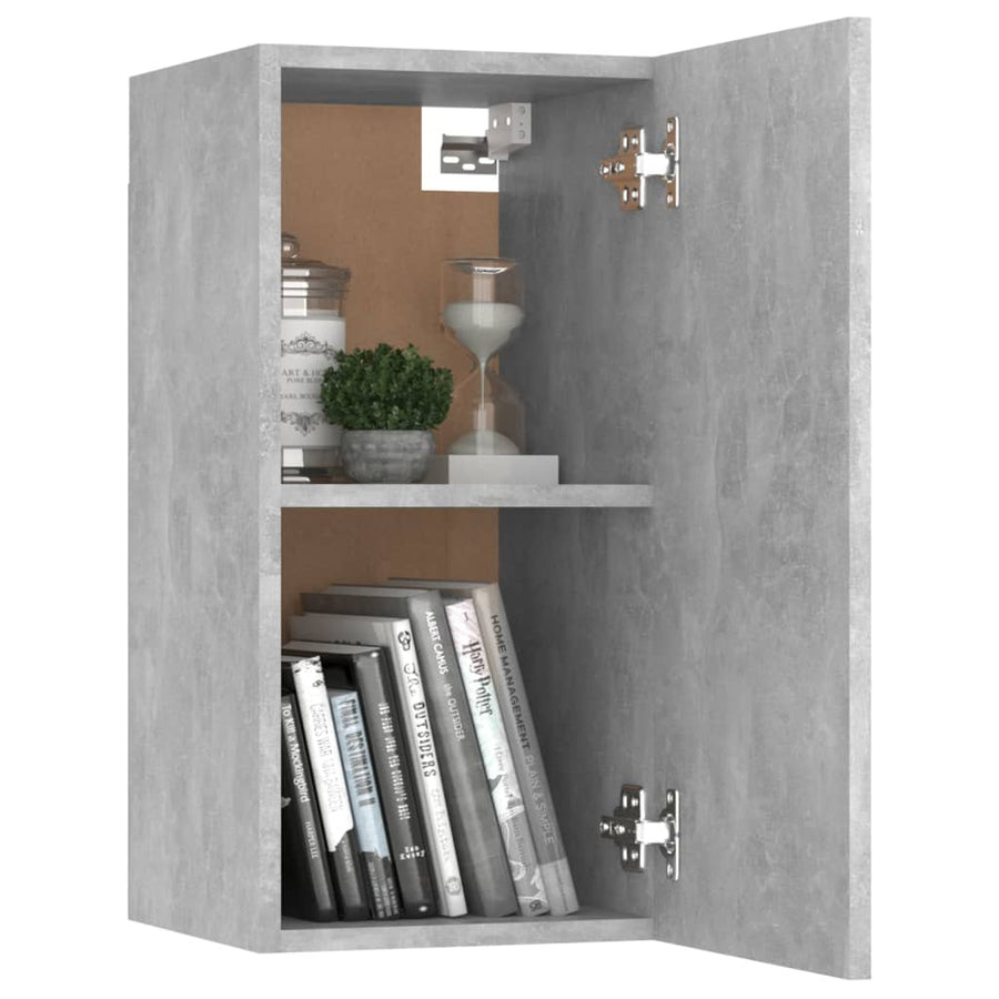 7-Delige Tv-Meubelset Spaanplaat 60 cm Betongrijs