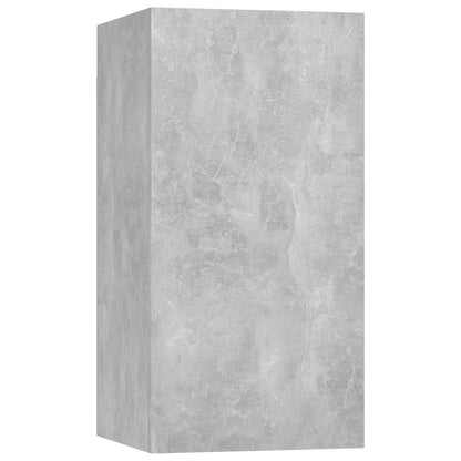 6-Delige Tv-Meubelset Spaanplaat 60 cm Betongrijs
