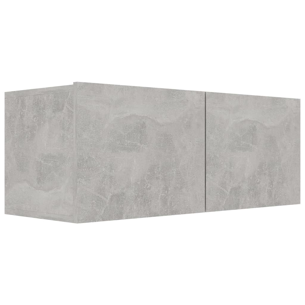 6-Delige Tv-Meubelset Spaanplaat 80 x 30 x 30 cm Betongrijs