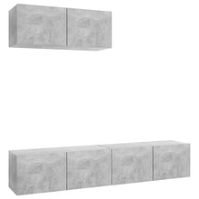Tv-Meubelen Spaanplaat 3 80 x 30 x 30 cm Betongrijs