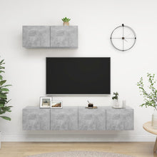 Tv-Meubelen Spaanplaat 3 80 x 30 x 30 cm Betongrijs