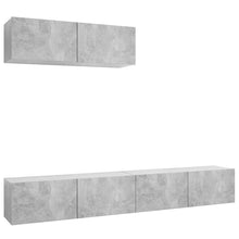 Tv-Meubelen Spaanplaat 3 100 x 30 x 30 cm Betongrijs