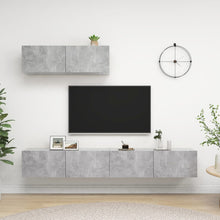 Tv-Meubelen Spaanplaat 3 100 x 30 x 30 cm Betongrijs